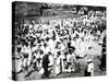 Outdoor Gathering, Korea, 1900-null-Stretched Canvas