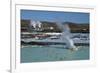 Outdoor Geothermal Swimming Pool and Power Plant at the Blue Lagoon, Iceland, Polar Regions-Peter Barritt-Framed Photographic Print