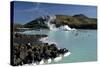 Outdoor Geothermal Swimming Pool and Power Plant at the Blue Lagoon, Iceland, Polar Regions-Peter Barritt-Stretched Canvas