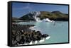 Outdoor Geothermal Swimming Pool and Power Plant at the Blue Lagoon, Iceland, Polar Regions-Peter Barritt-Framed Stretched Canvas