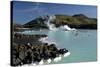 Outdoor Geothermal Swimming Pool and Power Plant at the Blue Lagoon, Iceland, Polar Regions-Peter Barritt-Stretched Canvas