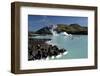 Outdoor Geothermal Swimming Pool and Power Plant at the Blue Lagoon, Iceland, Polar Regions-Peter Barritt-Framed Premium Photographic Print