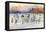 Outdoor Ice Hockey-null-Framed Stretched Canvas