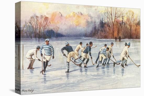 Outdoor Ice Hockey-null-Stretched Canvas