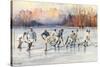 Outdoor Ice Hockey-null-Stretched Canvas