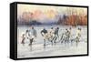 Outdoor Ice Hockey-null-Framed Stretched Canvas