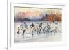 Outdoor Ice Hockey-null-Framed Art Print