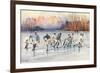 Outdoor Ice Hockey-null-Framed Art Print