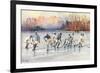 Outdoor Ice Hockey-null-Framed Art Print