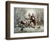 Outdoor Ice Skating in the 19th Century. from Illustrierte Sittengeschichte Vom Mittelalter Bis Zur-null-Framed Giclee Print