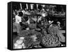 Outdoor Market in Port-Au-Prince, Haiti, 1986-null-Framed Stretched Canvas