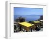 Outdoor Restaurant, Monemvasia, Greece-Connie Ricca-Framed Photographic Print