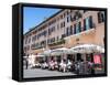 Outdoor Restaurant, Piazza Navona, Rome, Lazio, Italy, Europe-Adina Tovy-Framed Stretched Canvas