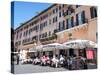 Outdoor Restaurant, Piazza Navona, Rome, Lazio, Italy, Europe-Adina Tovy-Stretched Canvas