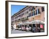 Outdoor Restaurant, Piazza Navona, Rome, Lazio, Italy, Europe-Adina Tovy-Framed Photographic Print