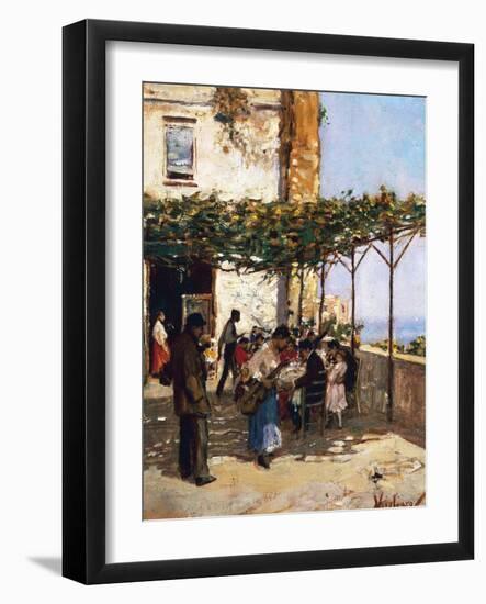 Outdoor Restaurant-Vincenzo Migliaro-Framed Giclee Print