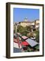 Outdoor Restaurants Set Up in Cours Saleya-Amanda Hall-Framed Photographic Print