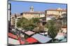 Outdoor Restaurants Set Up in Cours Saleya-Amanda Hall-Mounted Photographic Print