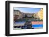 Outdoor Restaurants Set Up in Cours Saleya-Amanda Hall-Framed Photographic Print