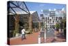 Outdoor Shopping Mall in Britomart Precinct, Auckland, North Island, New Zealand, Pacific-Ian-Stretched Canvas
