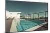 Outdoor Swimming Pool at the House Roof-topdeq-Mounted Photographic Print