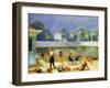 Outdoor Swimming Pool-William James Glackens-Framed Giclee Print