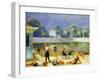 Outdoor Swimming Pool-William James Glackens-Framed Giclee Print