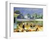 Outdoor Swimming Pool-William James Glackens-Framed Giclee Print