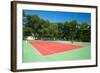 Outdoor Tennis Court with Nobody-Ivonnewierink-Framed Photographic Print