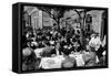 Outdoor Trattoria in Rome, c.1927-Armando Bruni-Framed Stretched Canvas