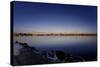 Outer Alster, Schwanenwik, Evening, Skyline, Panorama, Hanseatic City Hamburg, Germany-Axel Schmies-Stretched Canvas