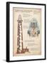 Outer Banks, North Carolina - Currituck Beach Lighthouse Technical-Lantern Press-Framed Art Print