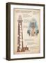 Outer Banks, North Carolina - Currituck Beach Lighthouse Technical-Lantern Press-Framed Art Print