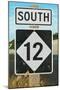 Outer Banks, North Carolina - Route 12 Sign #2- Lantern Press Poster-Lantern Press-Mounted Art Print