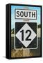 Outer Banks, North Carolina - Route 12 Sign #2- Lantern Press Poster-Lantern Press-Framed Stretched Canvas