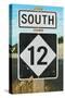 Outer Banks, North Carolina - Route 12 Sign #2- Lantern Press Poster-Lantern Press-Stretched Canvas