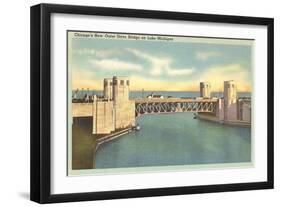 Outer Drive Bridge, Chicago, Illinois-null-Framed Art Print