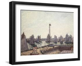 Outer Harbour and Cranes, Le Havre-Camille Pissarro-Framed Giclee Print