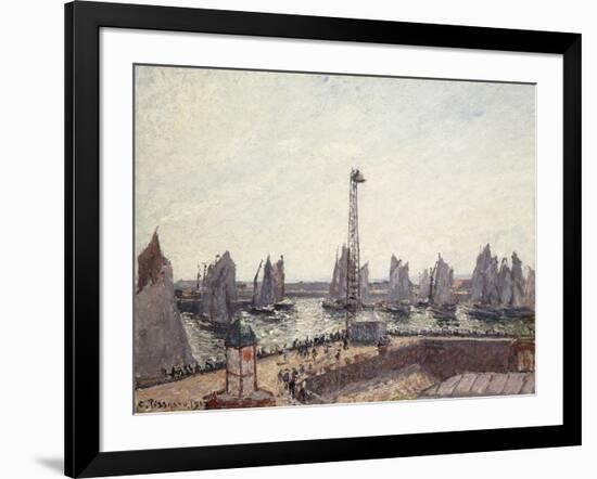 Outer Harbour and Cranes, Le Havre-Camille Pissarro-Framed Giclee Print