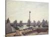 Outer Harbour and Cranes, Le Havre-Camille Pissarro-Stretched Canvas