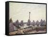 Outer Harbour and Cranes, Le Havre-Camille Pissarro-Framed Stretched Canvas