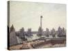 Outer Harbour and Cranes, Le Havre-Camille Pissarro-Stretched Canvas
