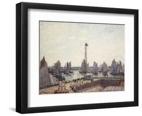 Outer Harbour and Cranes, Le Havre-Camille Pissarro-Framed Giclee Print