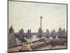 Outer Harbour and Cranes, Le Havre-Camille Pissarro-Mounted Giclee Print