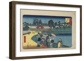 Outer Sakurada, April 1854-Utagawa Hiroshige-Framed Giclee Print