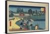 Outer Sakurada, April 1854-Utagawa Hiroshige-Framed Stretched Canvas