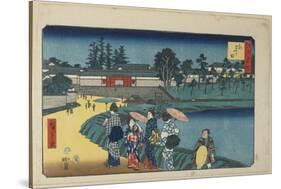 Outer Sakurada, April 1854-Utagawa Hiroshige-Stretched Canvas