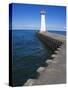 Outer Sodus Lighthouse, Greater Rochester Area, New York State, USA-Richard Cummins-Stretched Canvas