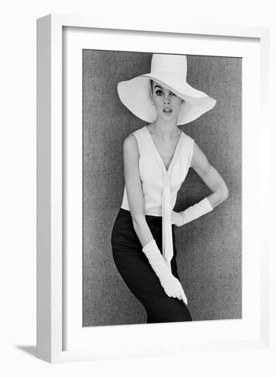 Outfit and White Hat, 1960s-John French-Framed Giclee Print