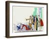 Outfits by Premet, Bernard and Jenny-null-Framed Art Print